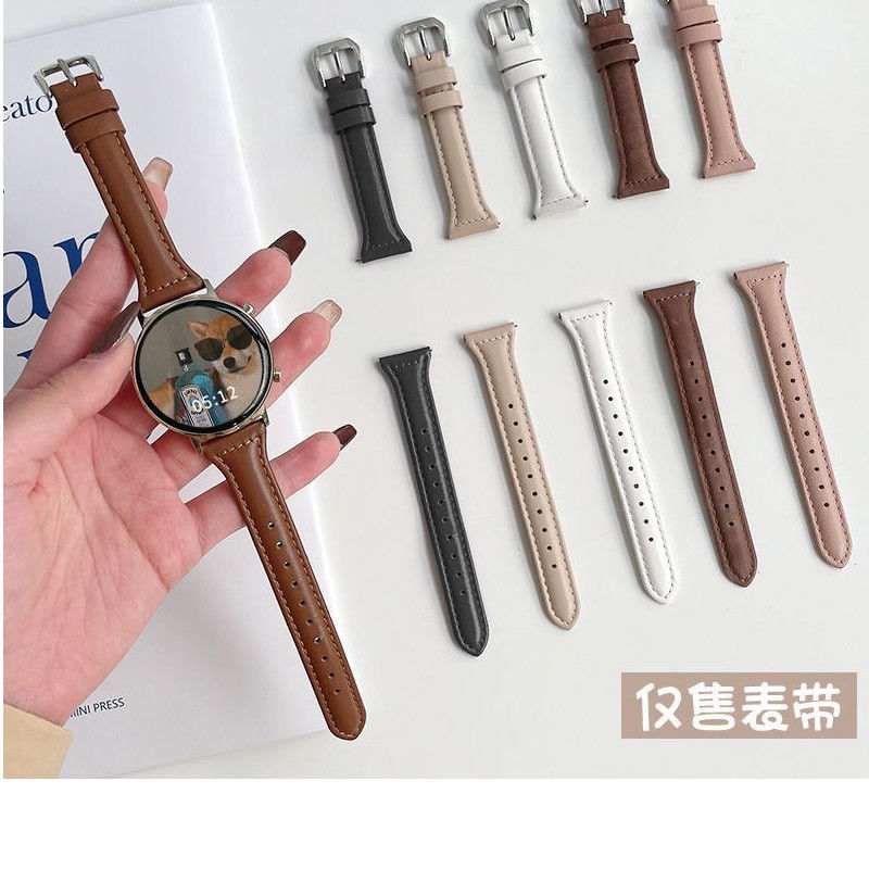 适用华为GT5表链watchgt4/5pro表带3小蛮腰真皮质荣耀magic2高级