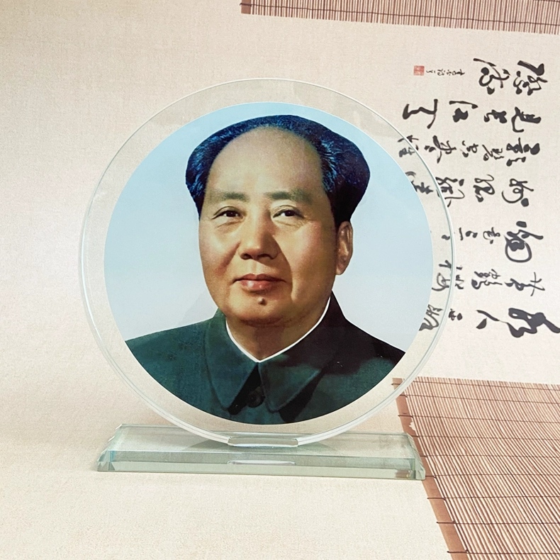 毛主席摆件水晶双面毛主席头像车载车内装饰品毛泽东摆件客厅桌面,家居饰品,桌面摆件,淘宝优惠券,粉丝福利购,淘宝优惠卷
