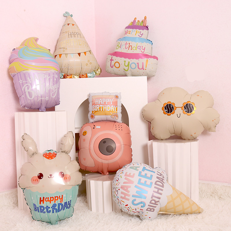 ins哑光照相机雏菊云朵蛋糕气球儿童生日派对装饰场景布置氛围品,节庆用品/礼品,气球,淘宝优惠券,粉丝福利购,淘宝优惠卷