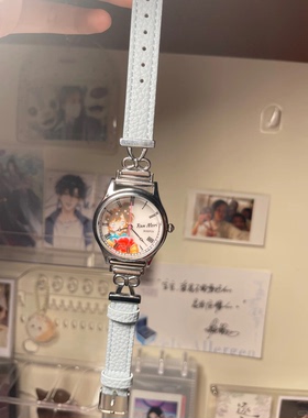 名侦探柯南动漫同人周边手表表带男女士士官表蝴蝶荔枝纹潮流表带