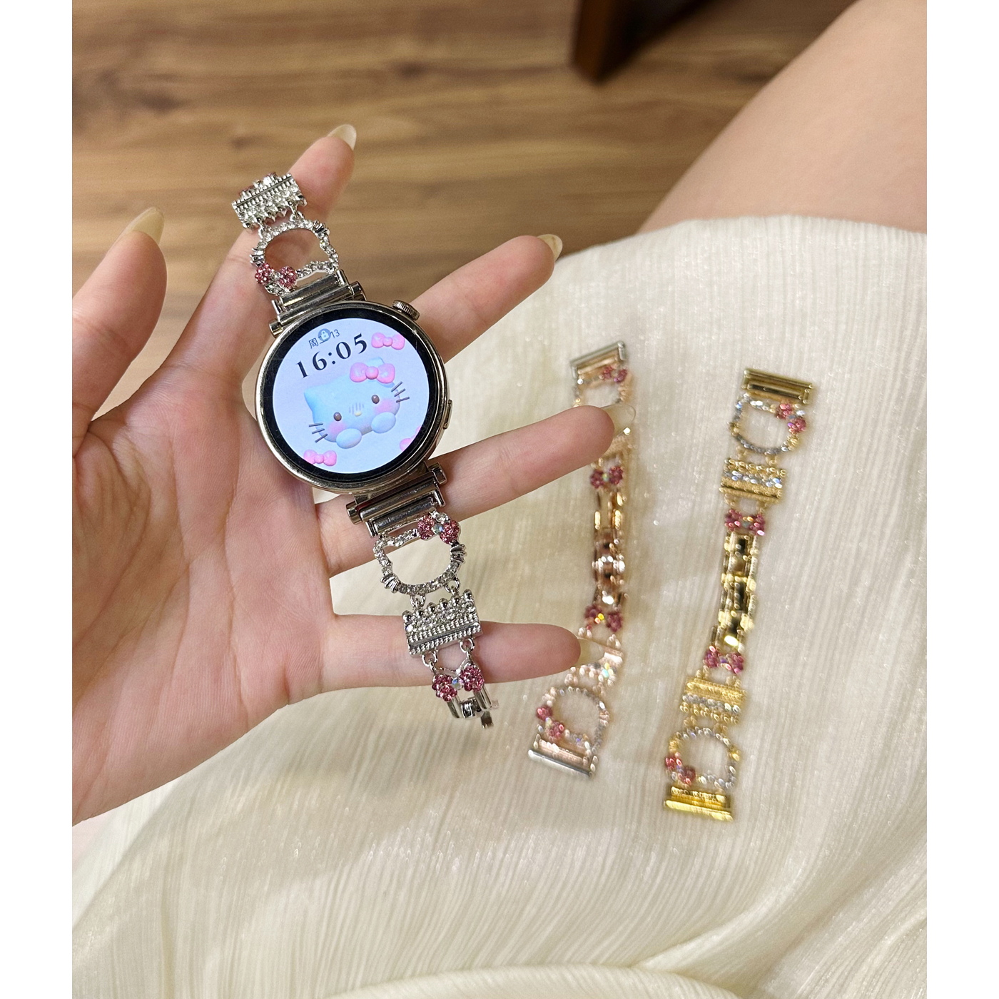 适用华为watch5可爱女生表带