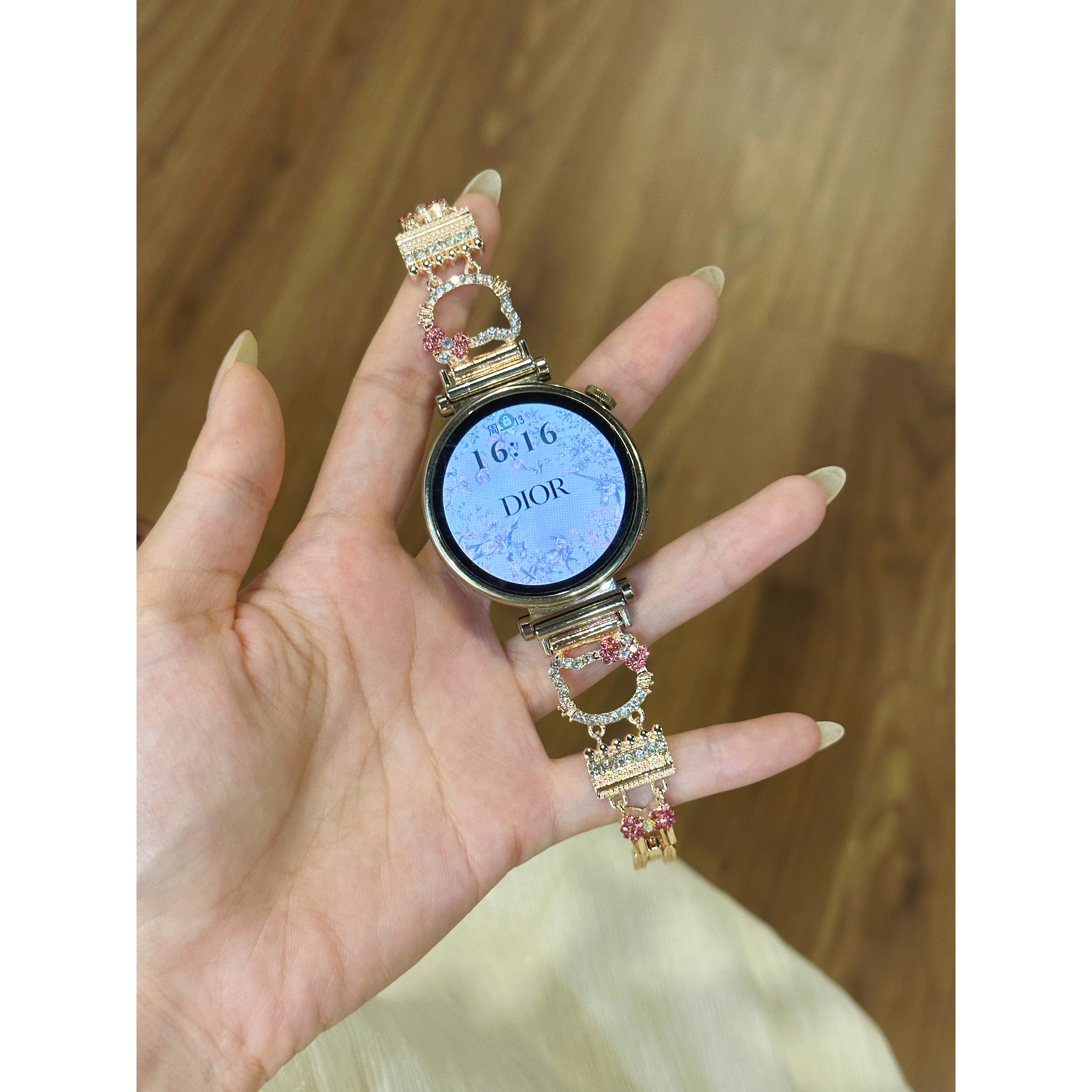 钻石KT猫金属女款表带