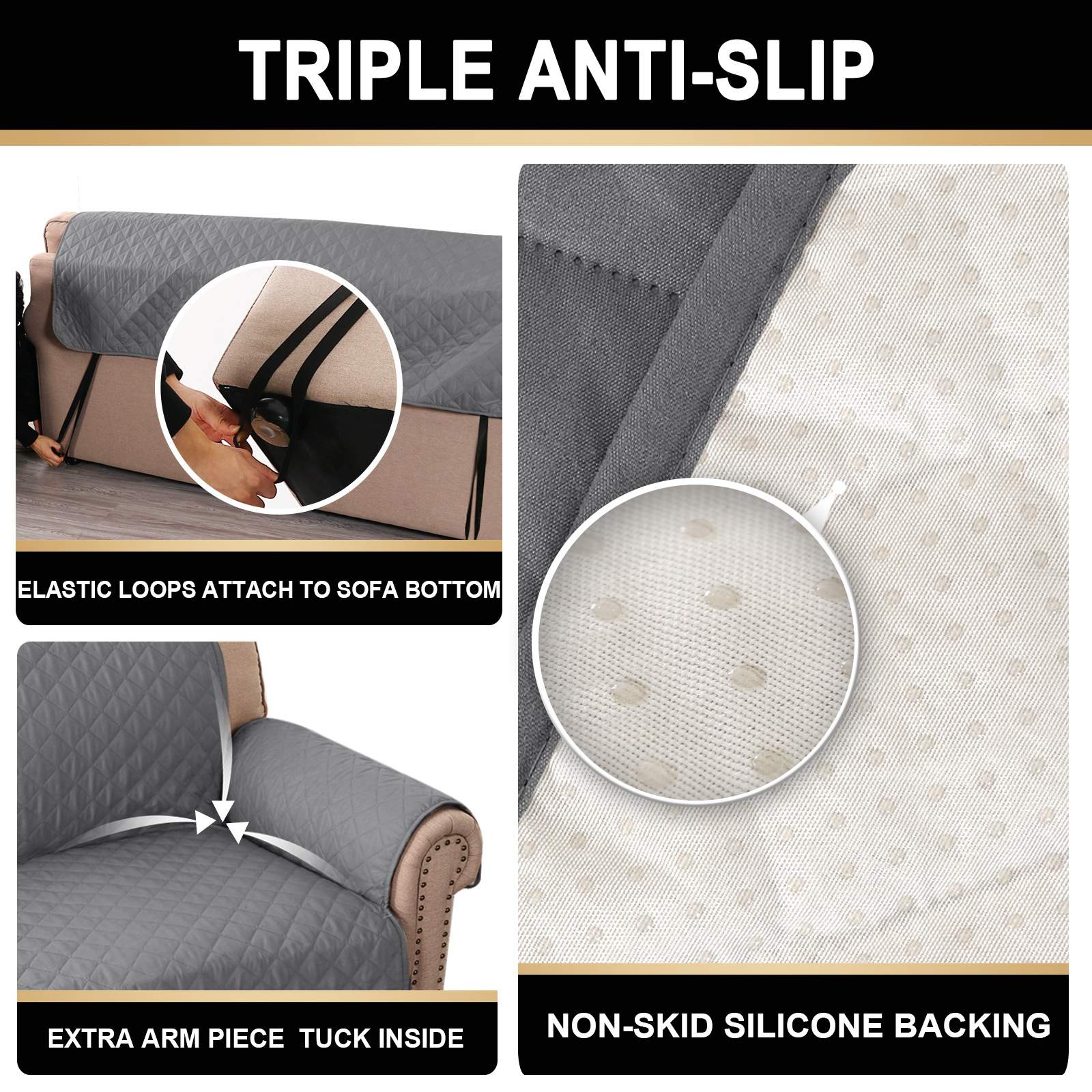 热卖防水沙发垫四季通用纯色沙发套罩全包简约坐垫防滑