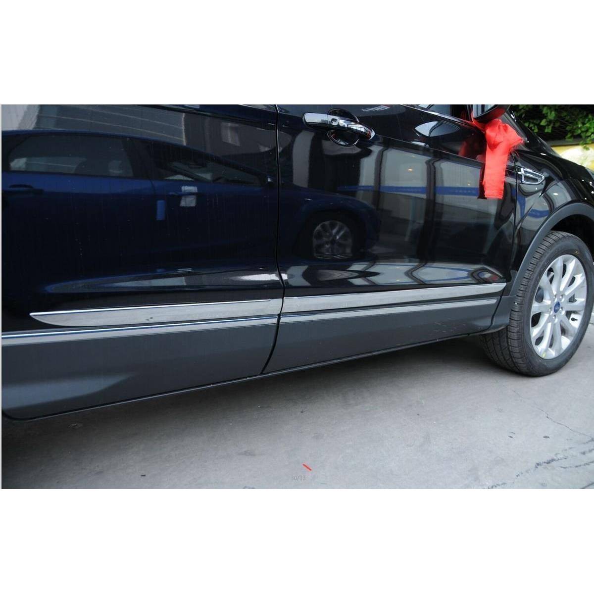 欧泰适用于13-16款福特翼虎车身防擦条翼虎门边饰条车身饰条改装
