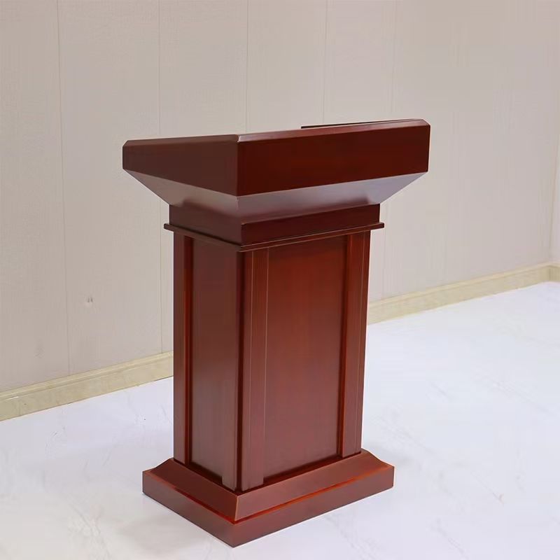 教室导师讲话台高档演讲台站立式迎宾台老师讲台桌发言台讲台桌