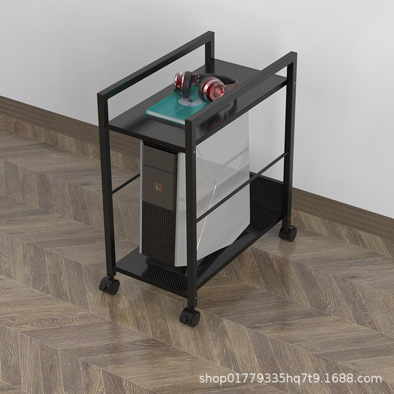电脑主机架落地打印机置物架办公室台式机箱底座可移动多层收纳架