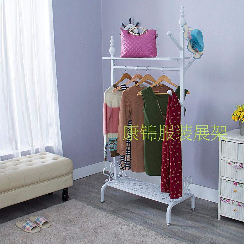 铁艺衣帽架挂衣架落地式卧室时尚门厅创意服装店简易衣服架子包邮