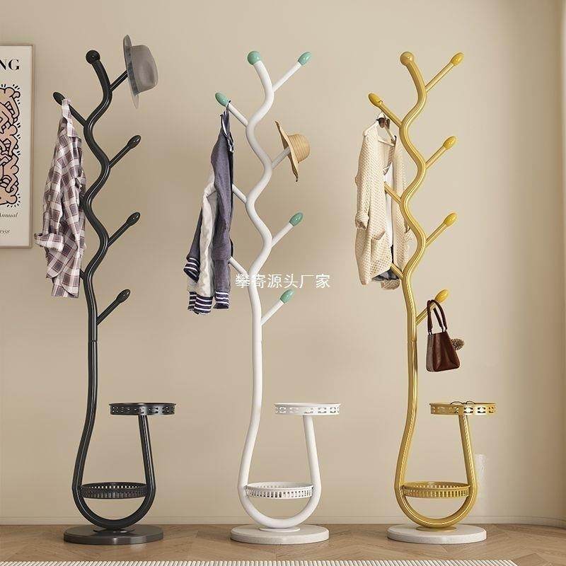 家庭挂衣架落地卧室空间利用意式主卧轻奢法式床边衣帽架