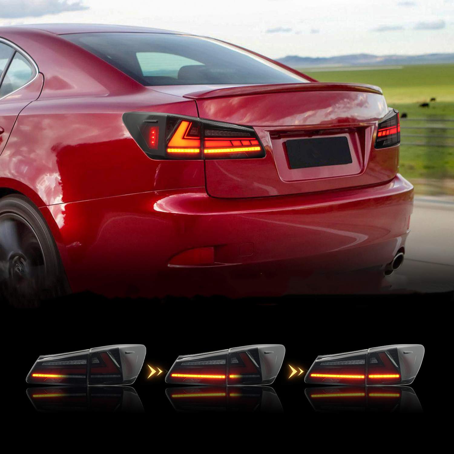 IS250/IS300/IS350/ISF LED尾灯总成适用于06-12年雷克-萨斯LEXUS