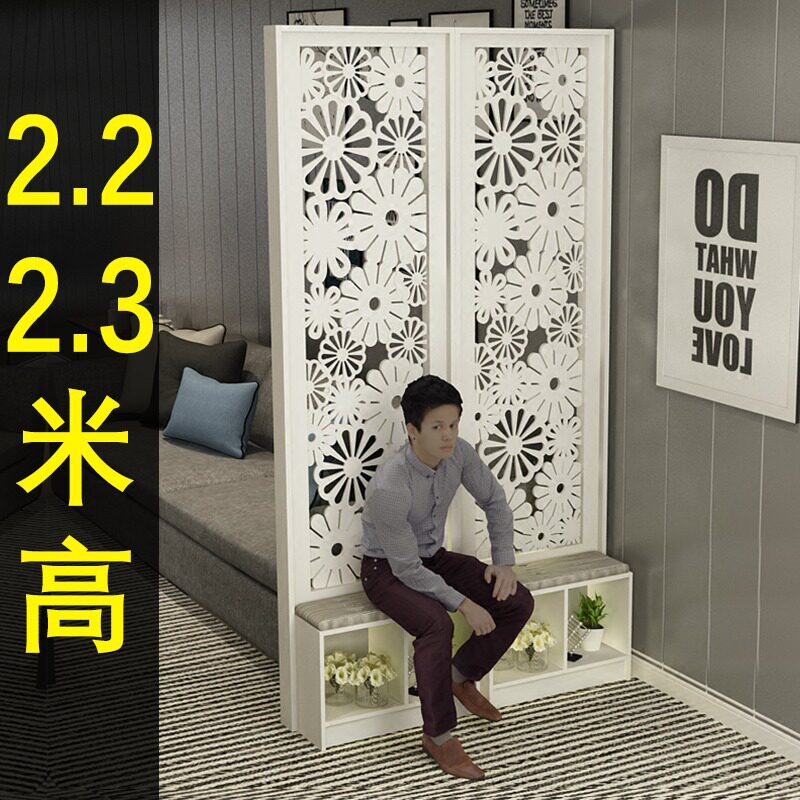 现代简约家具时尚屏风隔断客厅卧室餐厅镂空座屏玄关风隔断柜