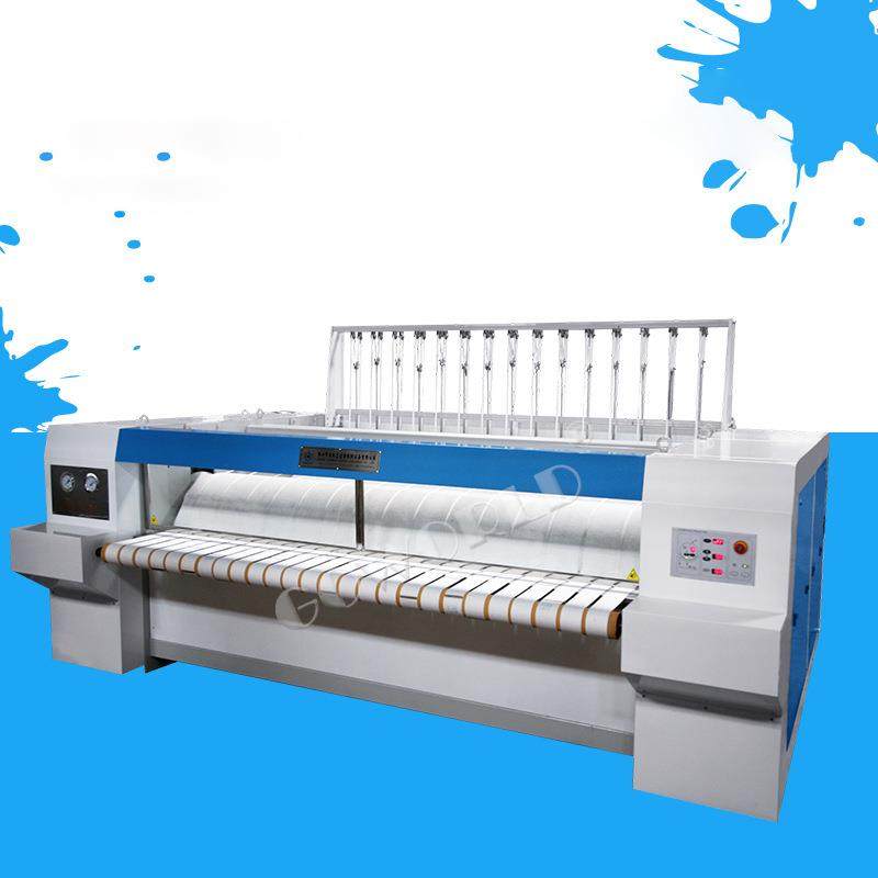 双滚筒双槽烫平机床单被套熨平机无折痕平烫机