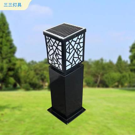 户外太阳能led文旅景观灯简约防水草地灯公园别墅庭院草坪灯