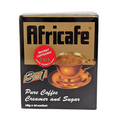 坦桑尼亚咖啡｜非洲名牌Africafe优质3合1速溶咖啡奶精糖18g*10包