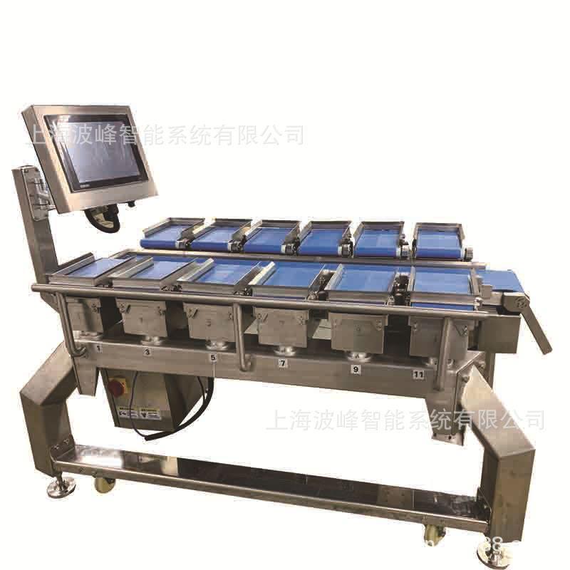 长条状芒果干皮带式称重设备12头皮带组合秤番薯食品皮带秤