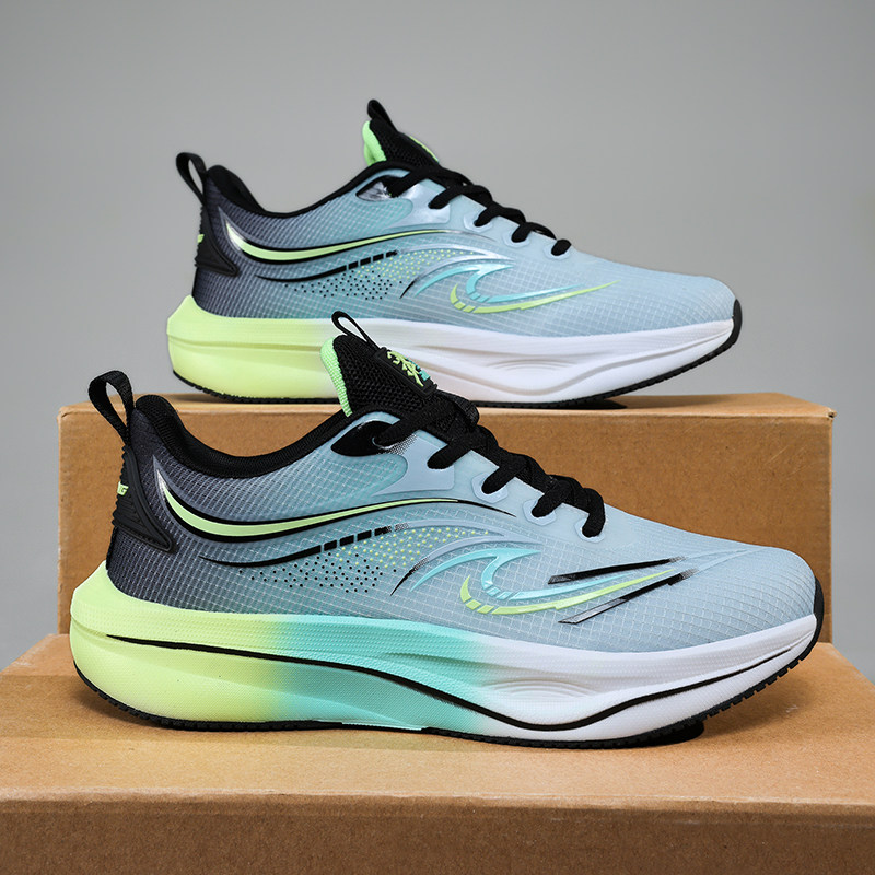 专业跑步鞋男薄款大码网面透气运动鞋初中学生中考体育青少年男鞋