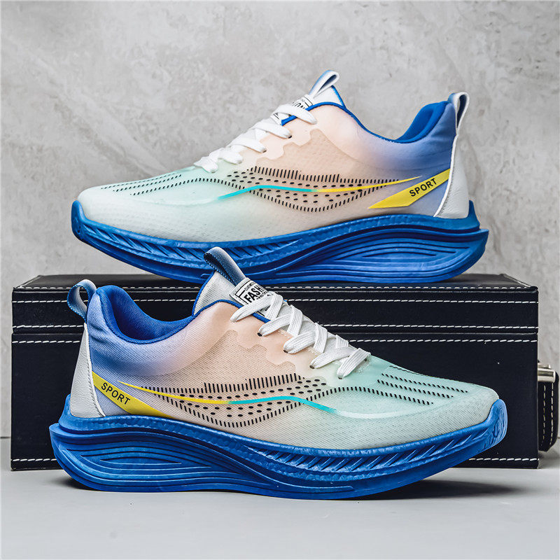 男鞋运动鞋男款2025新款春季透气网面超轻减震男士休闲跑步鞋子男