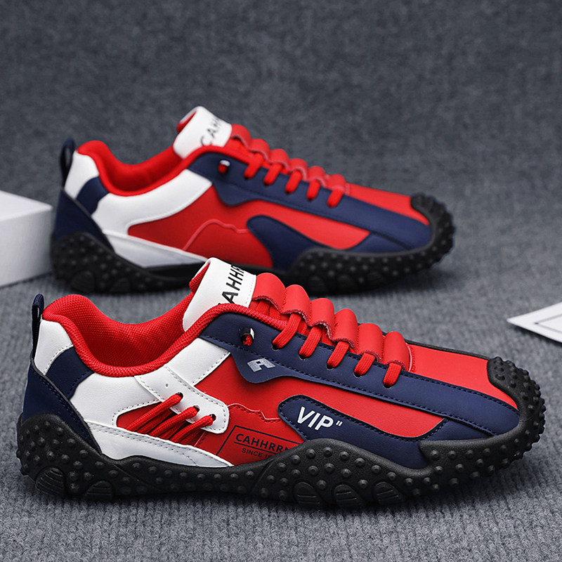 德训鞋男款春季休闲运动男鞋商务百搭2026新款轻便软底阿甘平底鞋