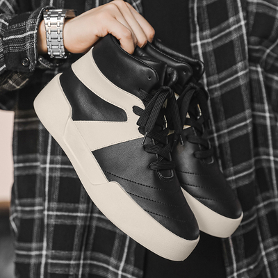 男鞋子高帮板鞋秋季男款休闲鞋