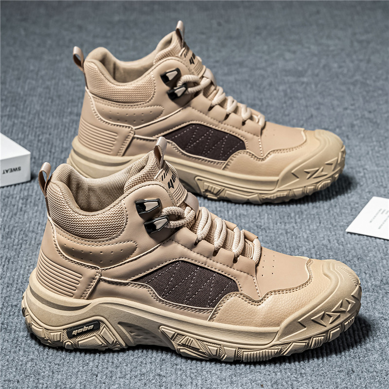 马丁靴男款2026新款春夏季户外运动工装短靴子防滑登山工作男靴子