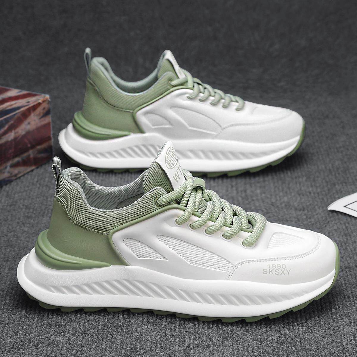 运动鞋男款秋季透气青少年白色跑步鞋防滑软底小白鞋2025新款潮鞋