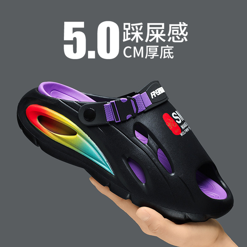 2026新款运动拖鞋男夏季外穿防滑涉水两用开车沙滩鞋户外室内凉鞋