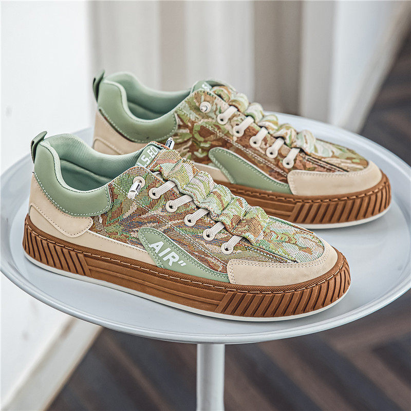 帆布鞋男款春季透气百搭休闲平板鞋青少年一脚蹬运动轻便软底布鞋