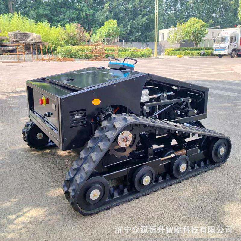 智能遥控割草机器人汽油四冲程除草机黑豹800型果园开荒碎草机