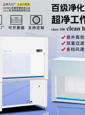 净化工作台全钢钢木实验室无尘超净台洁净生物单双人无菌操作台