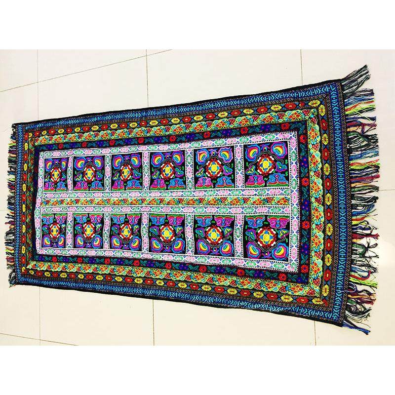 云南民族风刺绣绣花布艺沙发坐垫特色酒吧饭店装饰餐桌布茶几,居家布艺,沙发垫,淘宝优惠券,粉丝福利购,淘宝优惠卷