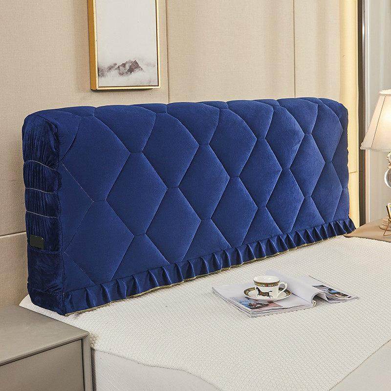 全包布艺床头罩软包床头套简约现代欧式防尘罩1.8m米实木床保护套,居家布艺,床头罩,淘宝优惠券,粉丝福利购,淘宝优惠卷