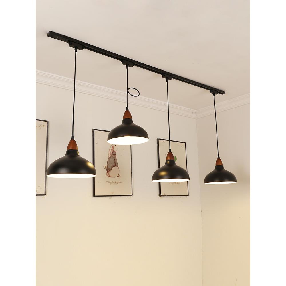 可移动式轨道吊灯覆古工业风商用吧台餐厅店铺补光高亮可调导轨灯