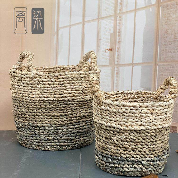 北欧藤编草编脏衣服收纳筐脏衣篮脏衣篓手工编织储物洗衣篮子花篮,收纳整理,其他收纳篮,淘宝优惠券,粉丝福利购,淘宝优惠卷