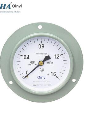 西安自动化仪器厂Y100Zt轴向前向压力表真空表空气压力表1.6