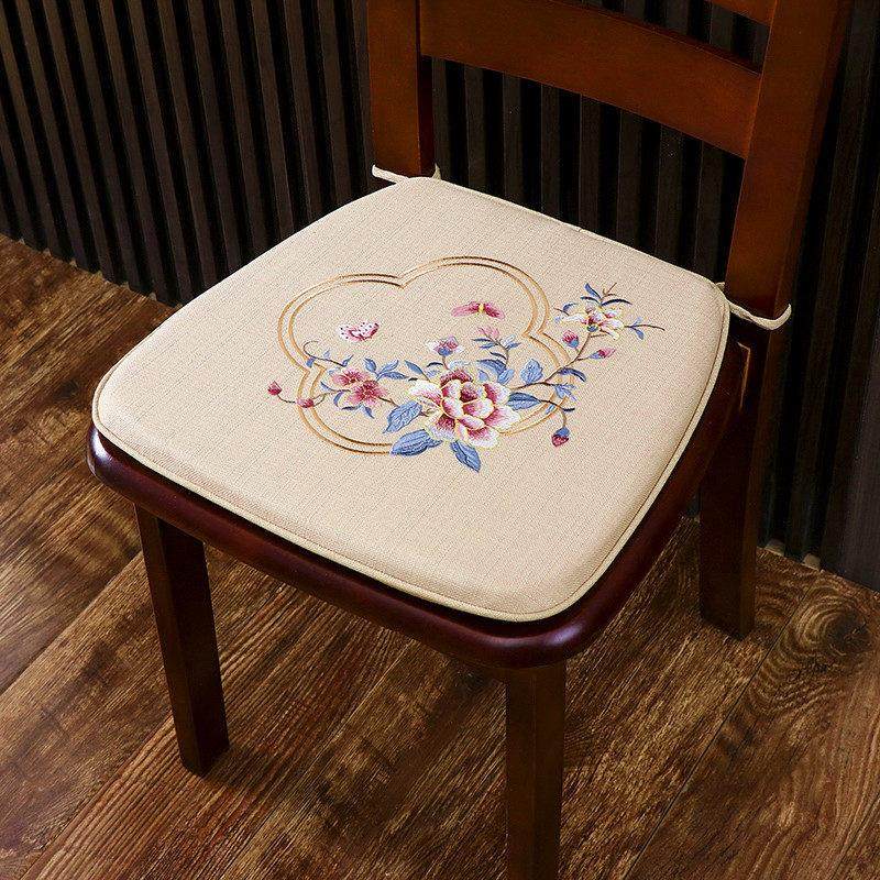 餐椅坐垫新中式马蹄形餐桌椅子垫家用加厚防滑四季通用海绵餐椅垫