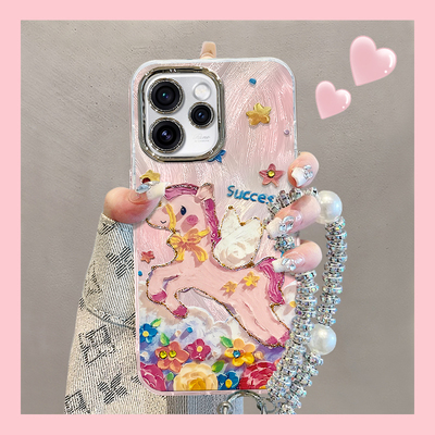 适用OPPO新款高级感带手链保护套