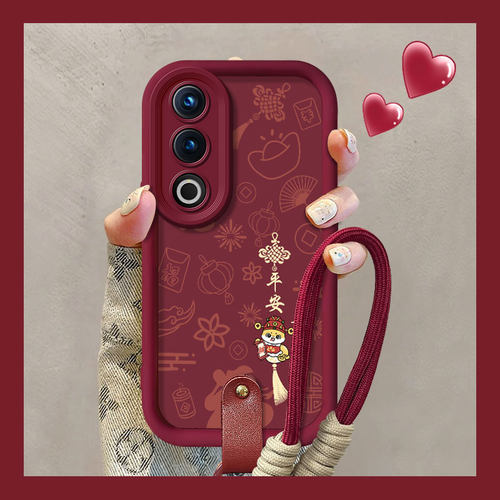 适用OPPOK12网红K12x手机壳K11红色爆款K11x平安喜乐K9Pro全包边K10x硅胶保护套K7防摔软壳K9s情侣款