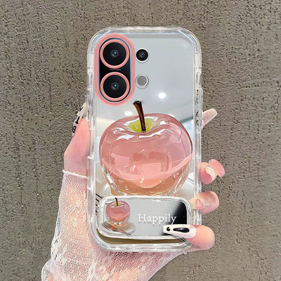 适用vivo新款高级感镜面支架外壳