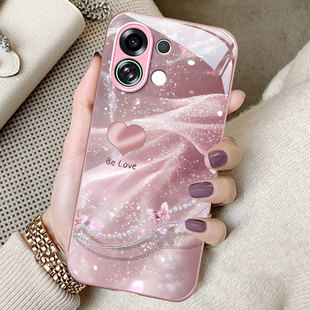 适用OPPOK13turbo手机壳K12S蝴蝶爱心K11X高级感小众K10全包防摔K9玻璃壳OPPO女款 FindX8小清新X7ultra轻奢风