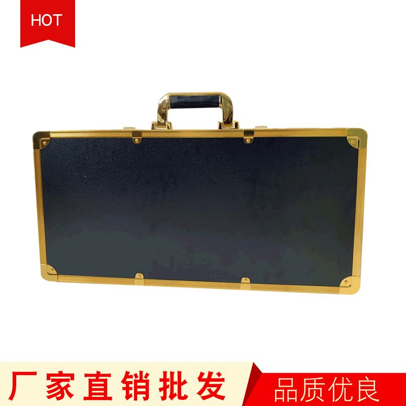 热销多功能手提密码理发师工具箱方便黑金收纳理发工具收纳箱