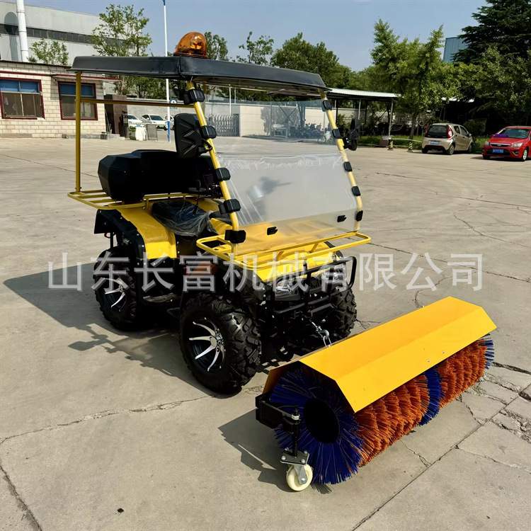 物业小型清雪车大棚抛雪机铲雪车驾驶式扫雪车环卫雪滚刷清雪设备