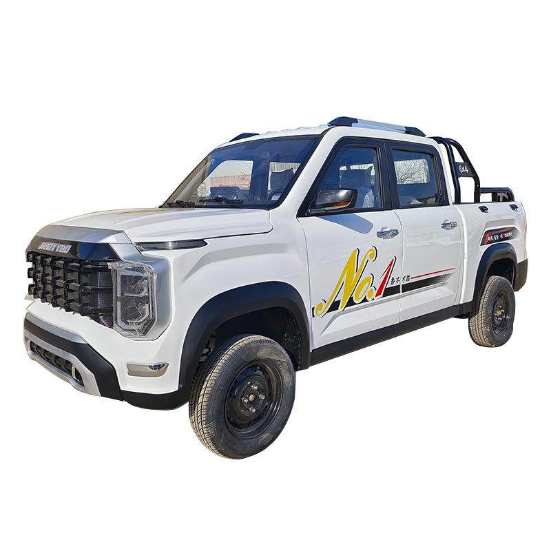 电动巡逻皮卡车两排五座电动四轮景区园区厂区巡修安保拉货货斗车