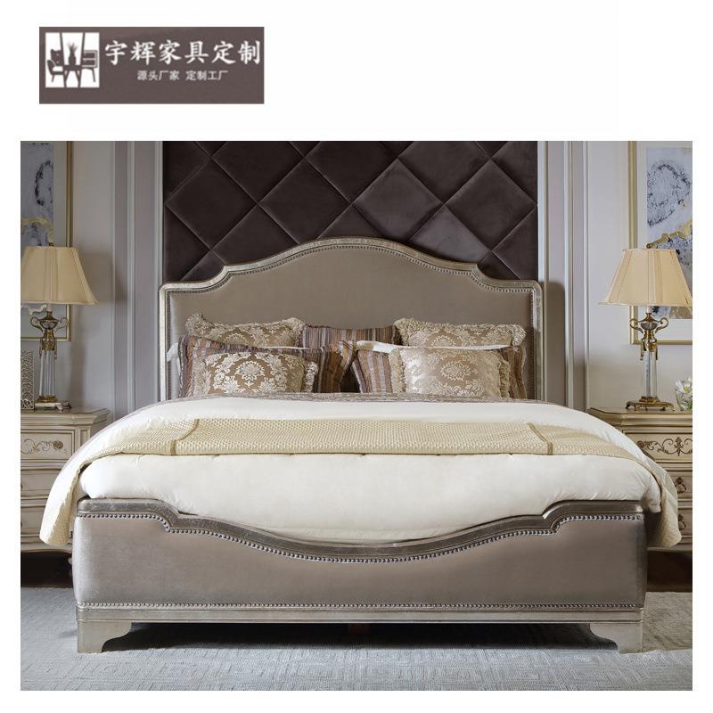 福溢家居意大利风维罗纳系列软包床双人床软包高靠背小户型主卧室