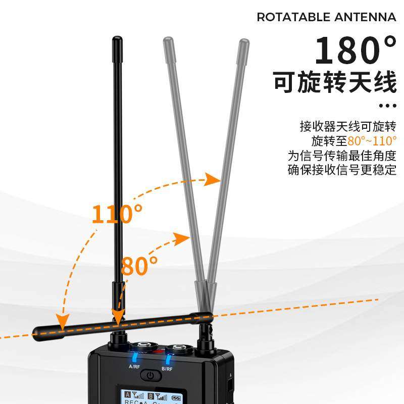 科唛COMICA WM200pro无线领夹麦影视级麦克风大型直播间会议专用