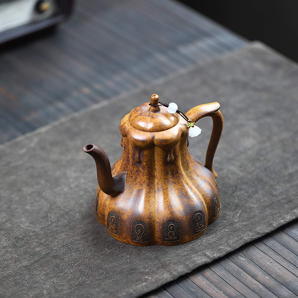 思贤特高温柴烧段泥茶壶家用宜兴紫砂壶工堂直播供头茶具