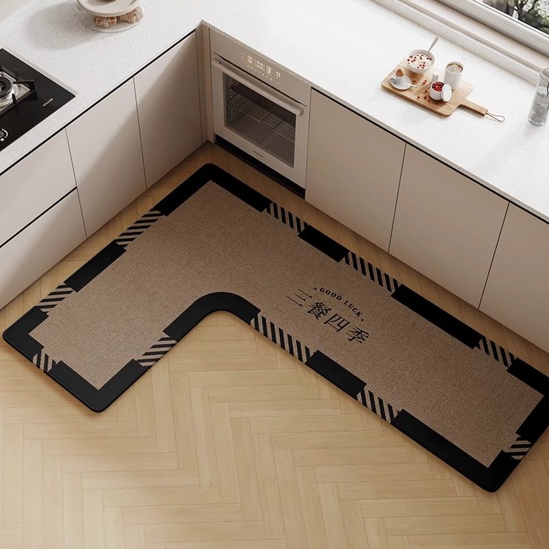 厨房专用地垫防滑吸水脚垫子耐脏免洗可擦7字L型防水防油转角地毯,居家布艺,厨房地垫,淘宝优惠券,粉丝福利购,淘宝优惠卷