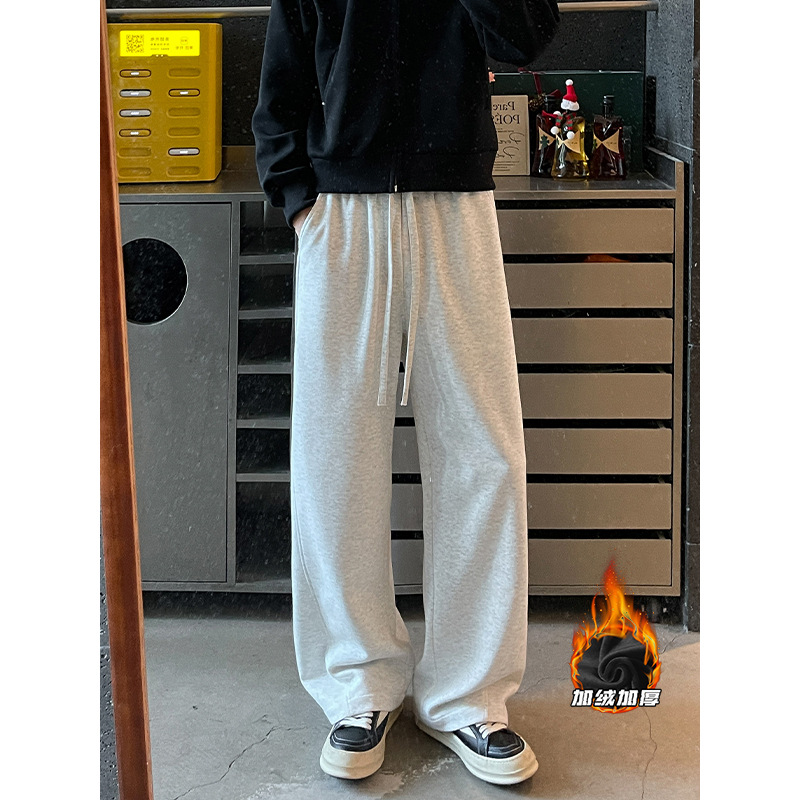 2025 HK25680加绒 内景超柔弯刀加绒卫裤M-5XL HK25919-特P29