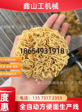 全自动智能调控油炸方便面生产线 食品厂专用制面油炸一体化设备