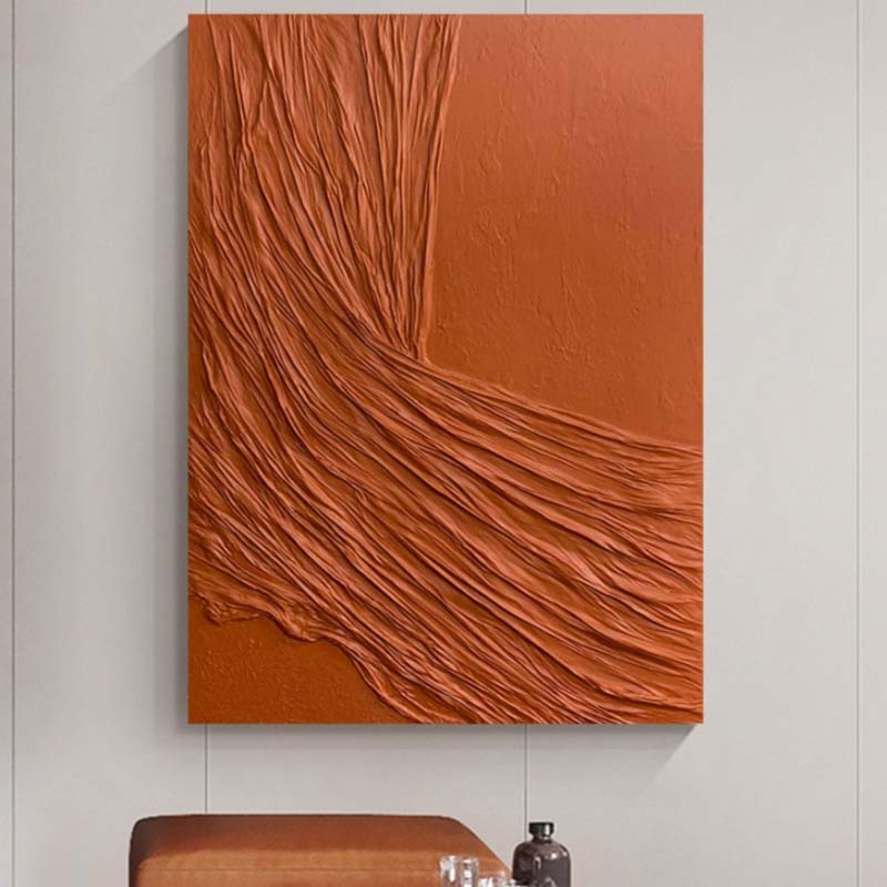 速发XD手绘油画现代简约轻奢立体纯色布艺抽象装饰画客厅玄关过道图片