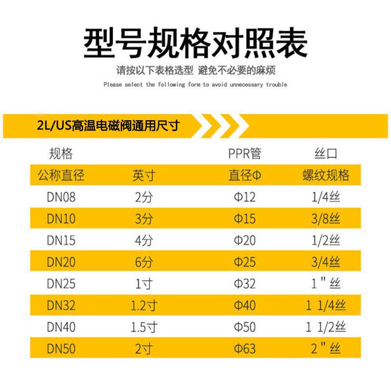 极速。全铜b耐高温电磁阀2L/US蒸汽阀220v控制阀电阀DN15 20 25 3
