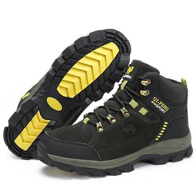 极速Winter Ggenuine Leather Hiking Shoes Men Outdoor Sneaker